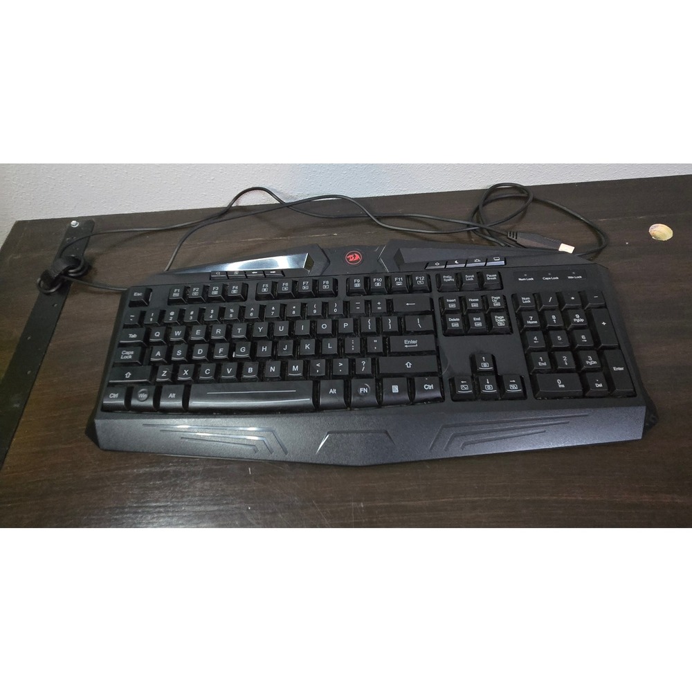 Redragon S101-1 Wired Gaming Keyboard USB Tested Works Read